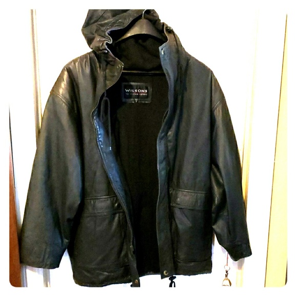 Leather coat
